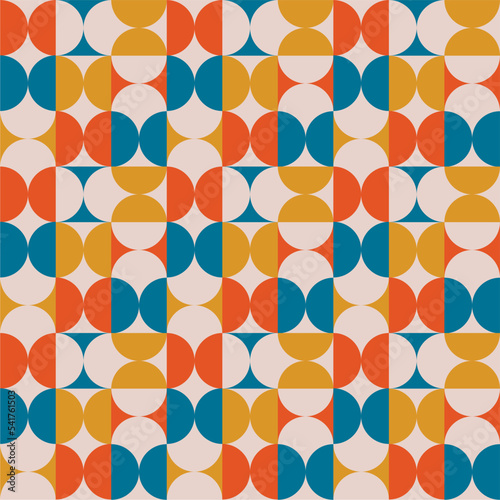seamless geometric pattern vintage decoration, illustration 