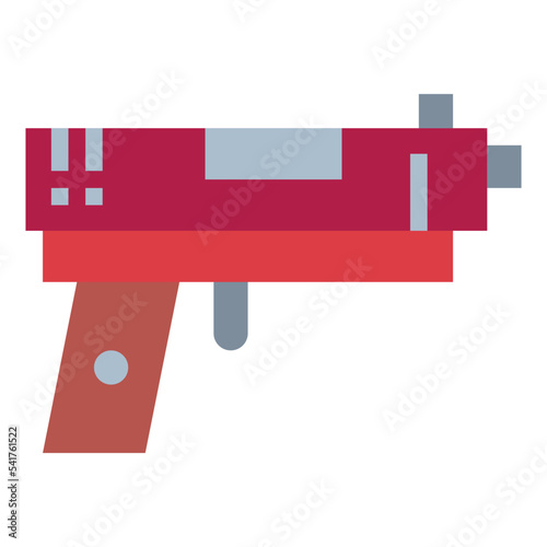 gun flat icon style