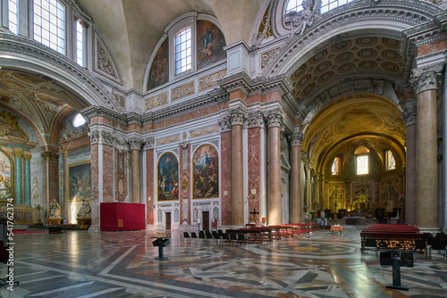 The mannerist styled church of Santa Maria degli Angeli church in Rome, Italy 