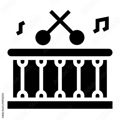 drum glyph icon style