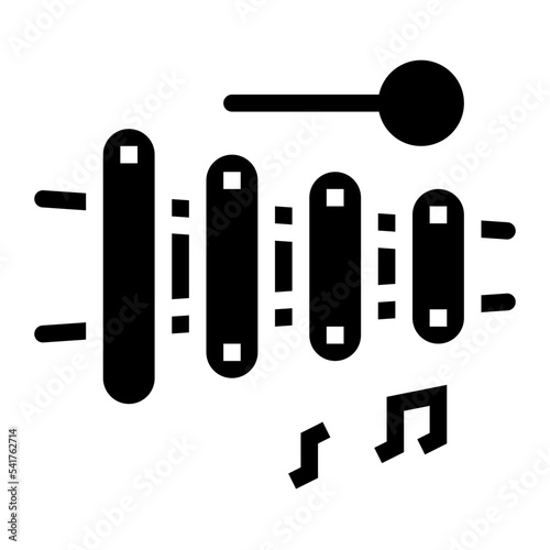 xylophone glyph icon style