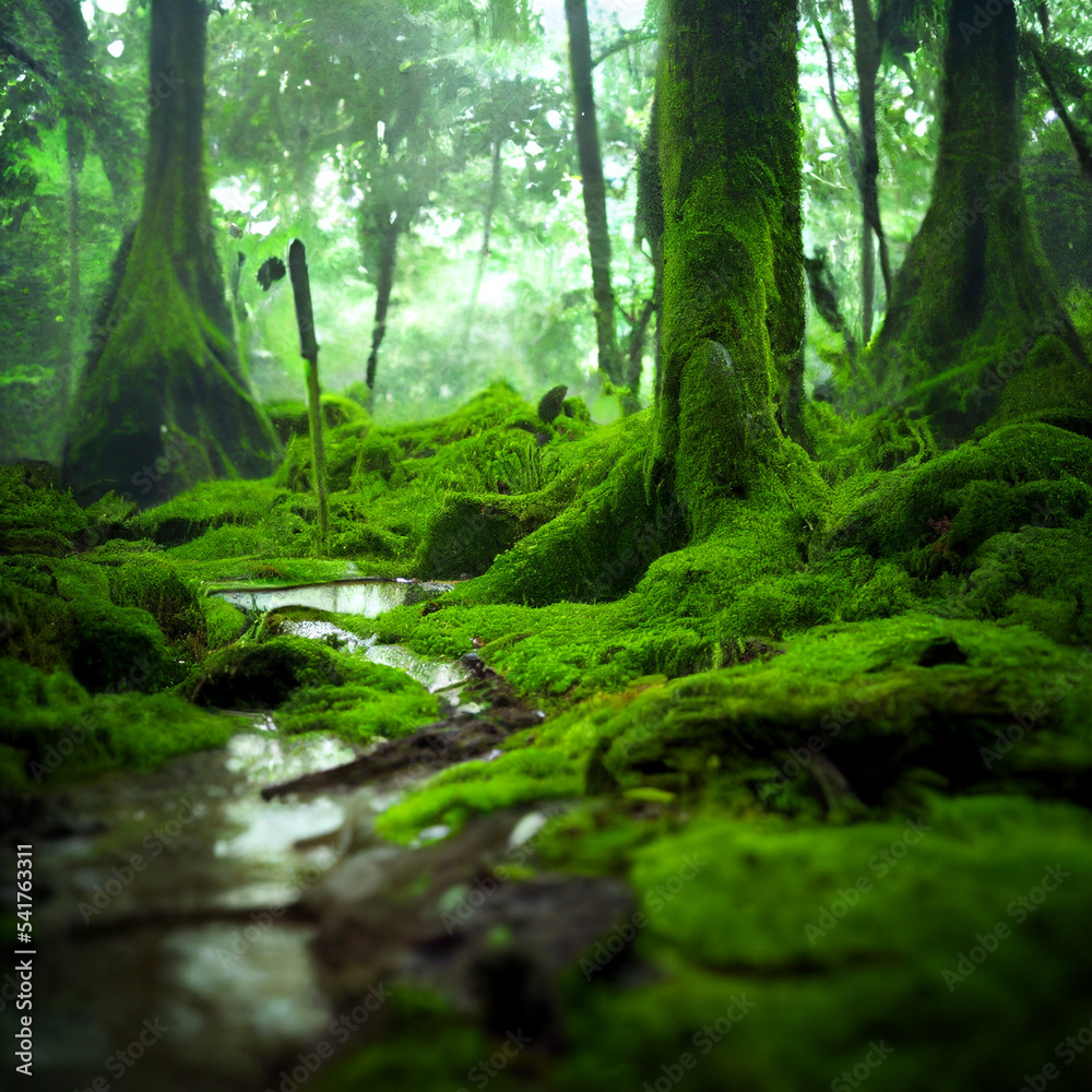 Fototapeta premium stream in the woods