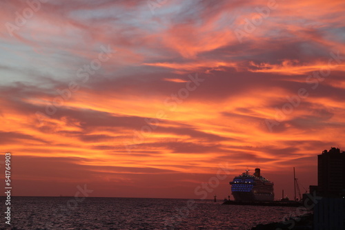 Karibischer Sonnenuntergang