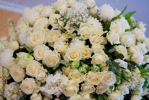 Wedding flowers as decoration