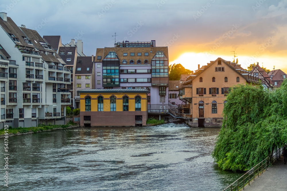 Strasbourg at evening time