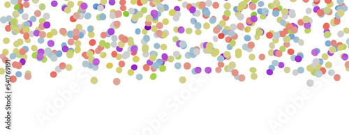 colorful confetti on white background