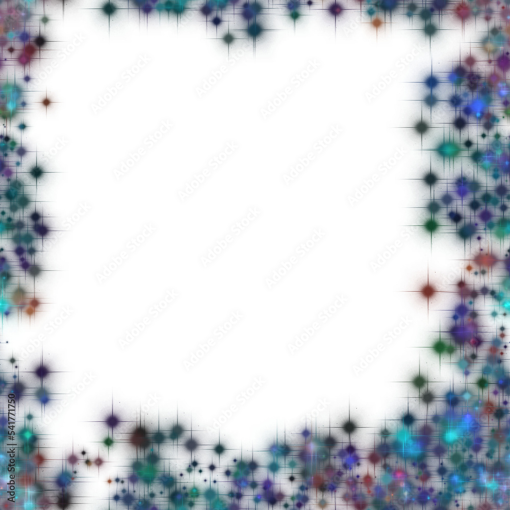 Obraz premium Transparent bokeh overlay, confetti background