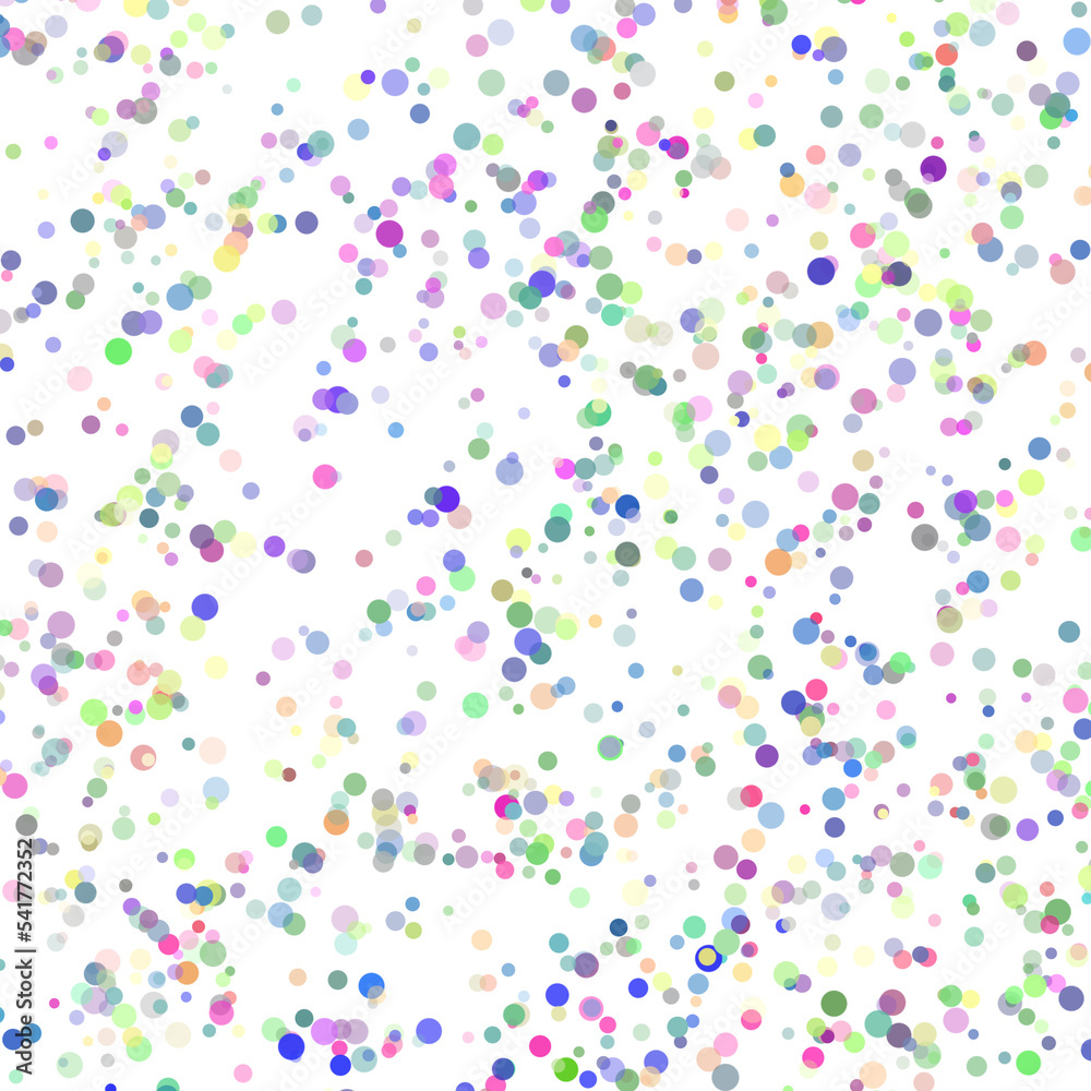 Transparent bokeh overlay, confetti background