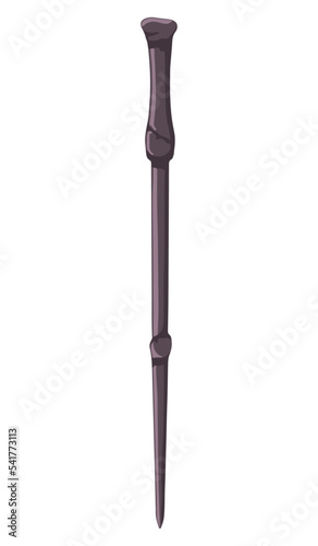 Symbol the magic wand from the book about Harry Potter . Vector illustration for great design for cards, tags and any purpose.