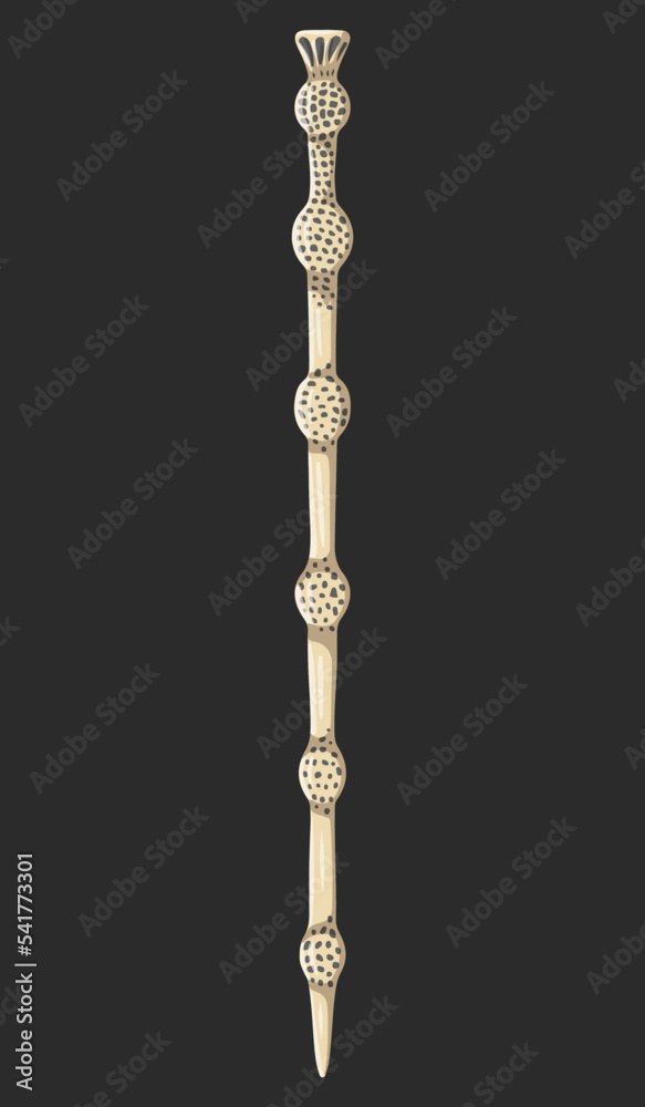 Fototapeta premium Symbol the magic wand from the book about Harry Potter . Vector illustration for great design for cards, tags and any purpose.