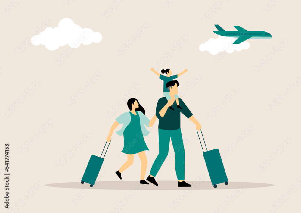 Εκτύπωση καμβά Traveling abroad concept