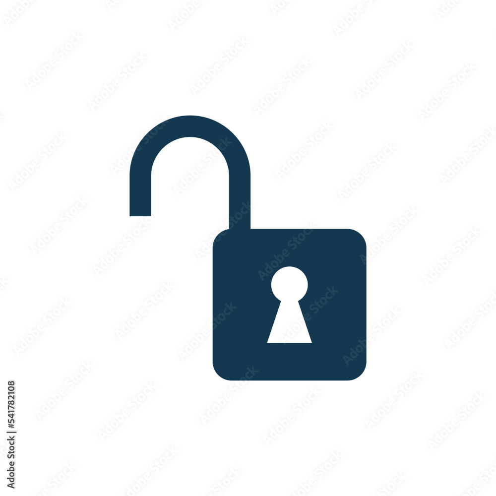 padlock icon vector logo template