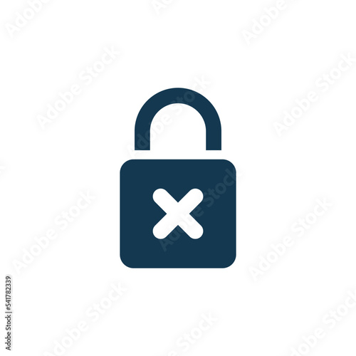 padlock icon vector logo template