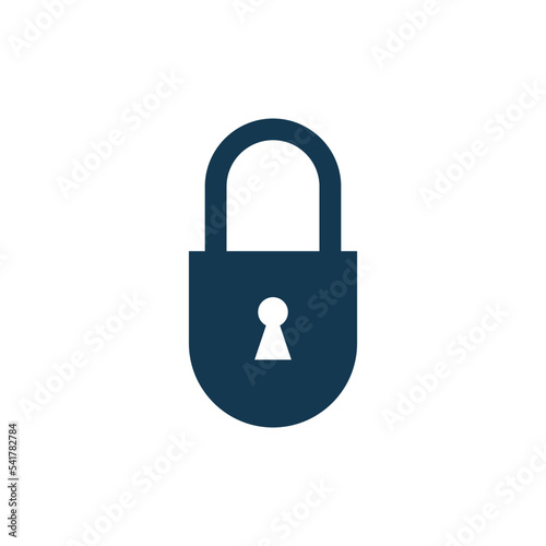padlock icon vector logo template