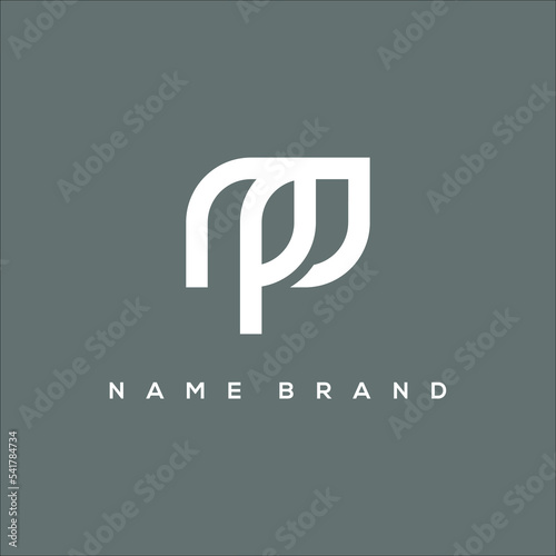 MP Letter Logo Design. Creative Modern A P Letters icon vector Illustration.