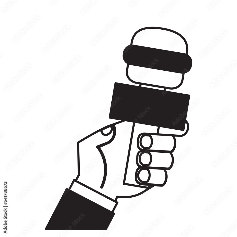 Journalist PNG Format With Transparent Background Stock Illustration
