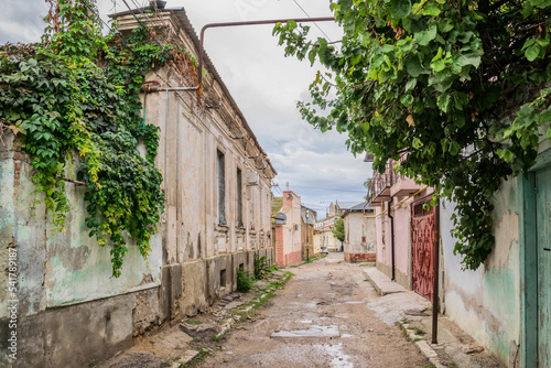 Fototapeta Naklejka Na Ścianę i Meble -  Old  street in the  Black Sea city