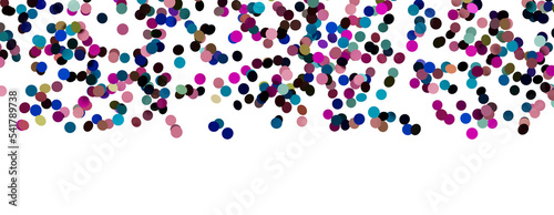 3D animation of exploding confetti