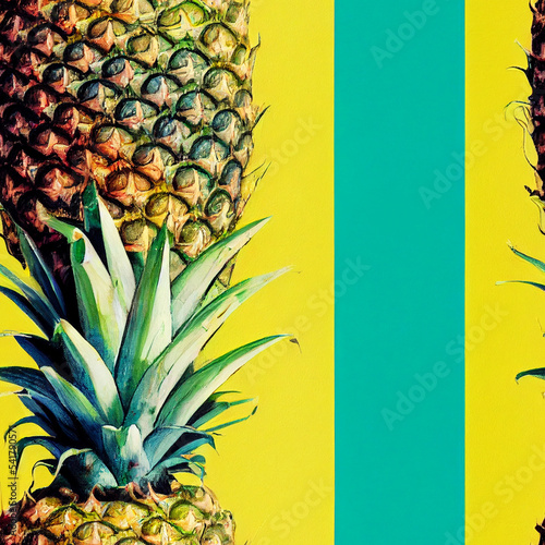 repeatable seamless pineapple pattern
