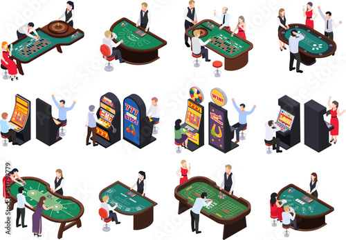 Casino Tables Icon Set