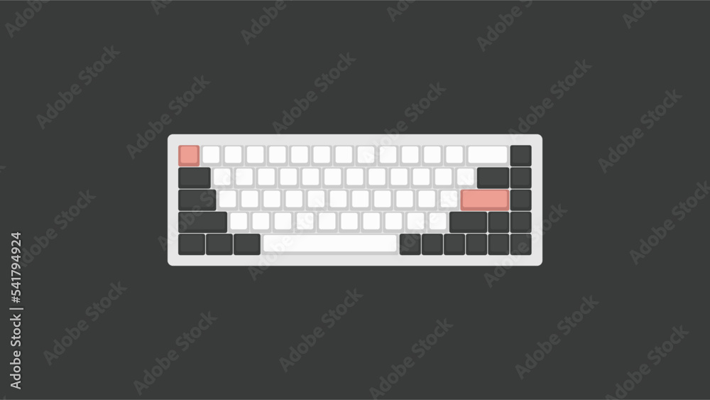 Assorted Mechanical Keyboard layout vectors, Computer Keyboard, Icons