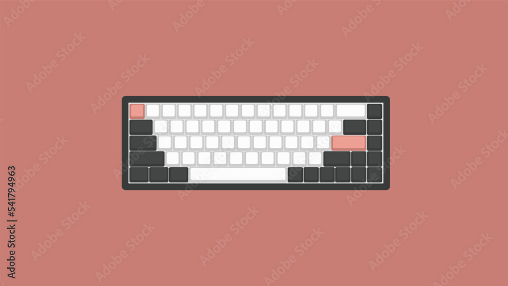 Assorted Mechanical Keyboard layout vectors, Computer Keyboard, Icons