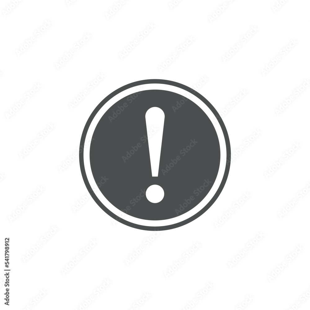 Exclamation Sign Icon Vector Logo Template Exclamation Sign Icon Vector Logo Template