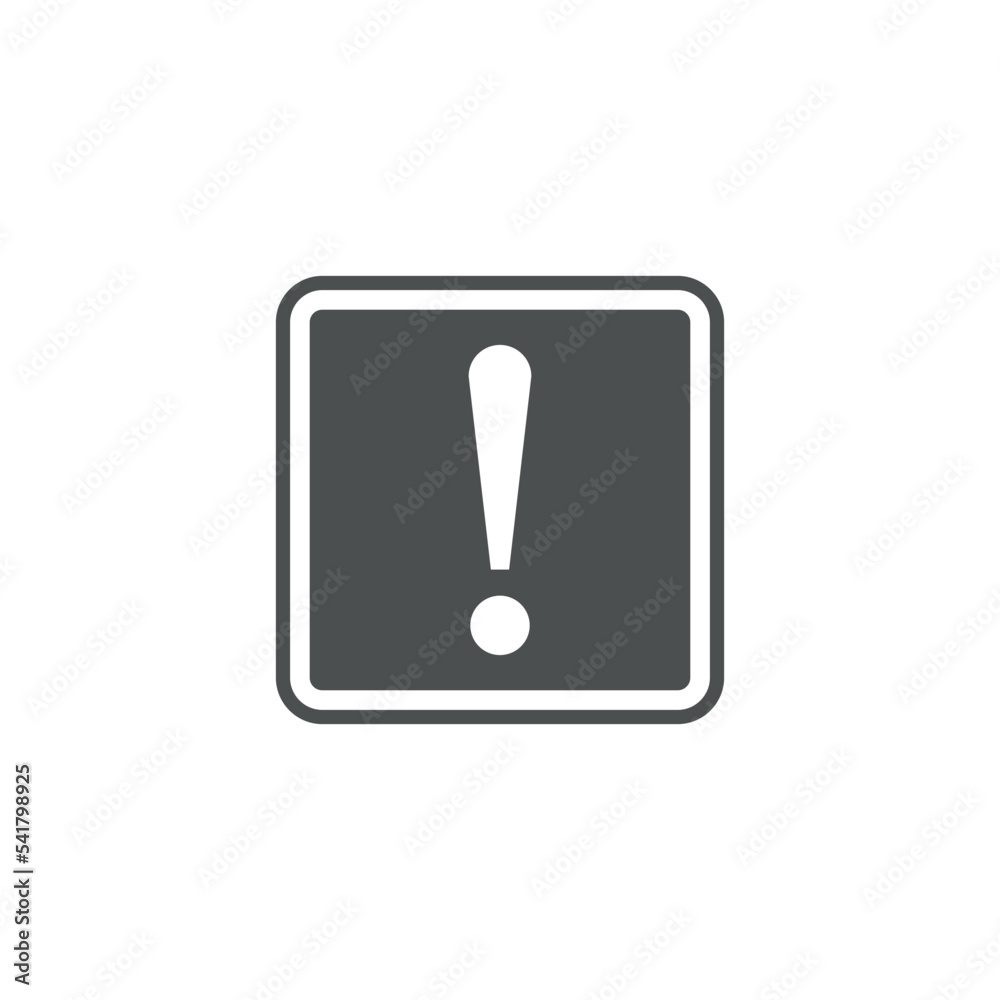 Exclamation Sign Icon Vector Logo Template Exclamation Sign Icon Vector Logo Template