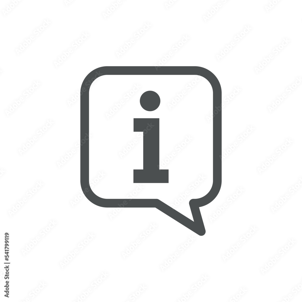 Information Icon Vector Logo Template Information Icon Vector Logo Template