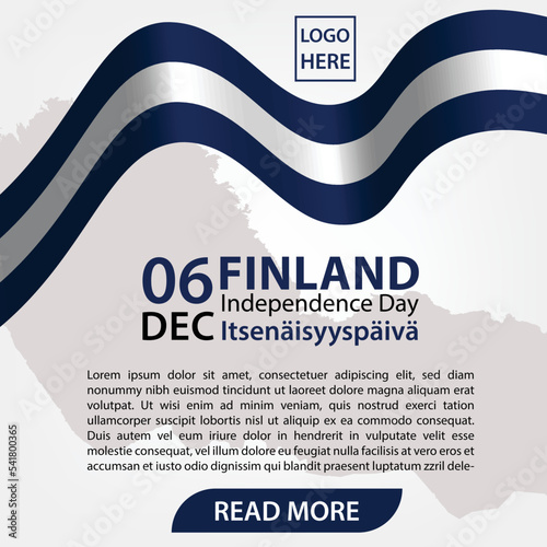 Social media feed for Finland Independence day 