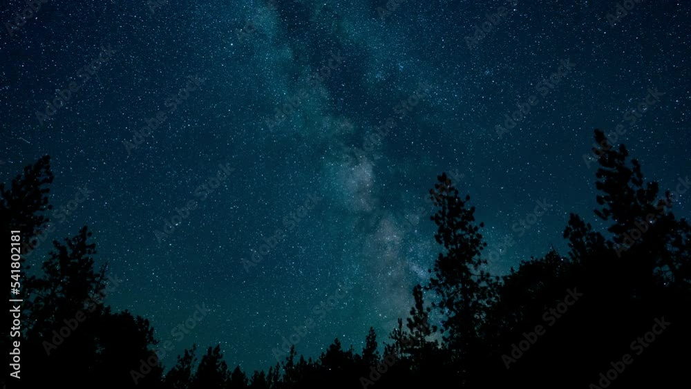 Milky Way Galaxy with Southern Delta Aquariids Meteor Shower Timelapse
