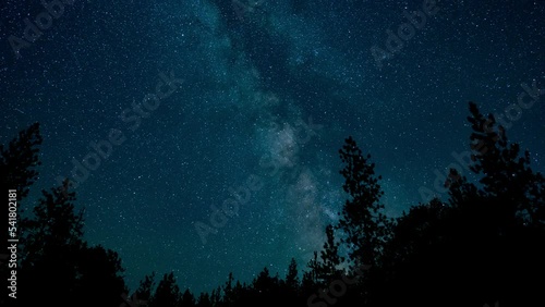 Milky Way Galaxy with Southern Delta Aquariids Meteor Shower Timelapse