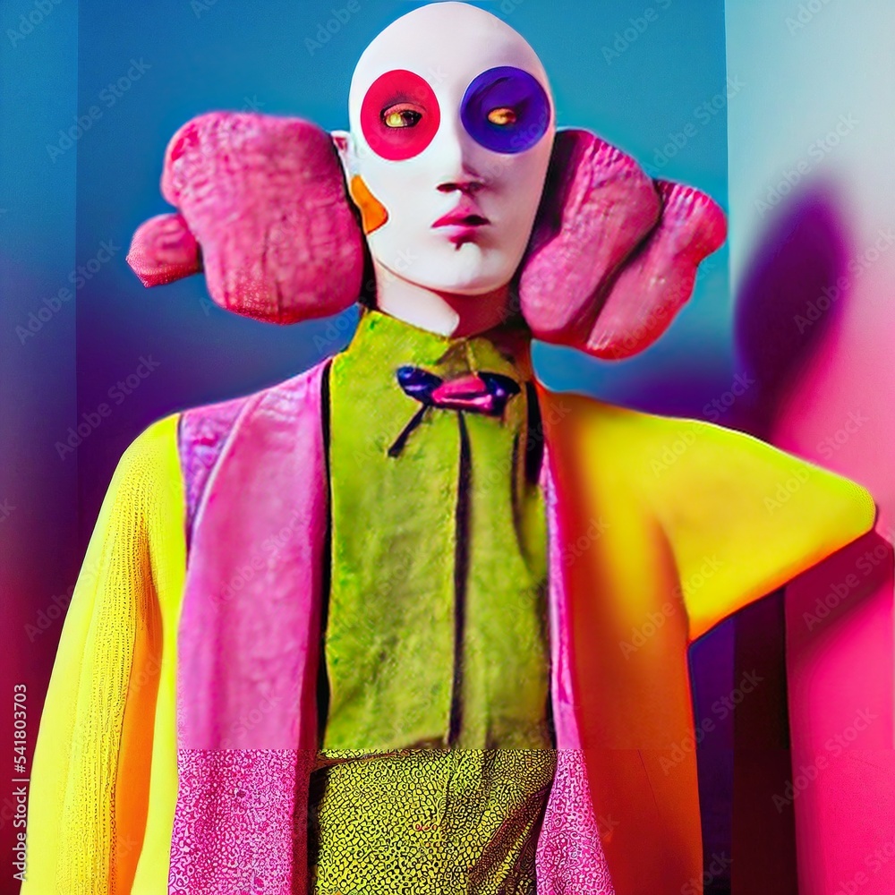 Illustration Of A Whimsical Fashion Outfit And Set Illustration