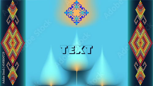 Frame for text   in the style of the east ornament.