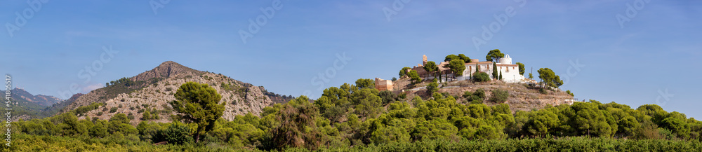Panorama of Castellón de la Plana Foothills with Ruins of the Hermitage of the Magdalena