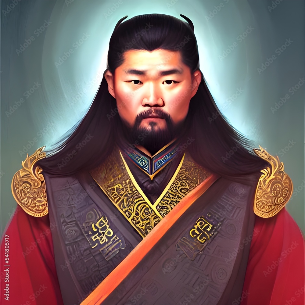 Photo & Art Print Portrait of Genghis Khan, Mongolian Emperor, Yacine