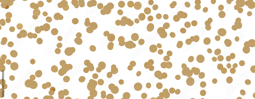 Glittering confetti on a transparent background. Holiday, birthday and Christmas decoration