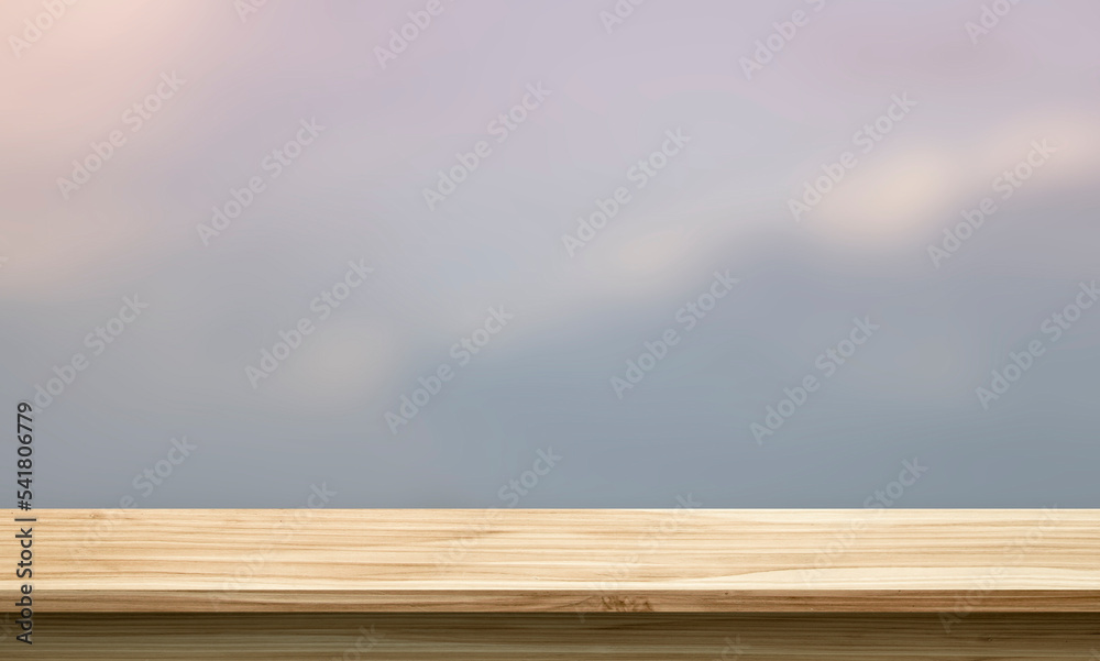 empty wooden table against the blurred nature background, product display stand, 3d mockup empty wooden table against the blurred nature background, product display stand, 3d mockup