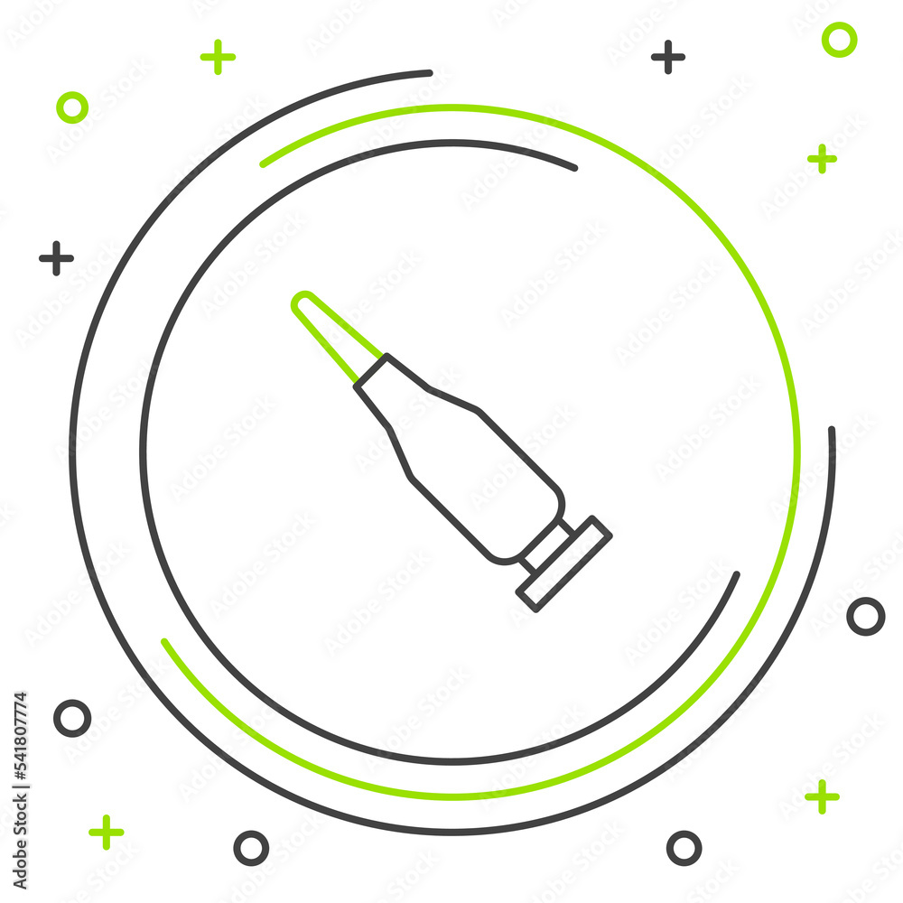 Line Bullet icon isolated on white background. Colorful outline concept. Vector Line Bullet icon isolated on white background. Colorful outline concept. Vector