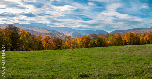 Autumn landscape  Walcott  Vermont  USA
