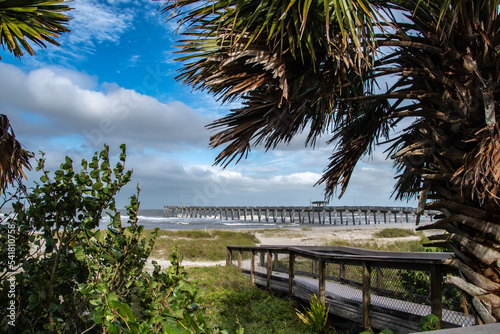 Hurricane Ian destruction in Venice, Florida-Sept. 29, 2022. Maxine Barrit Park, Pier parking lot, trees uprooted and flooding-wind damage, cleanup debris