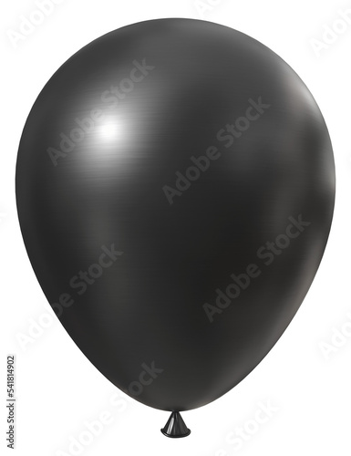 Black party balloon