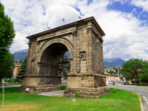 Bilde på lerret Arch of Augustus, Aosta, Italy