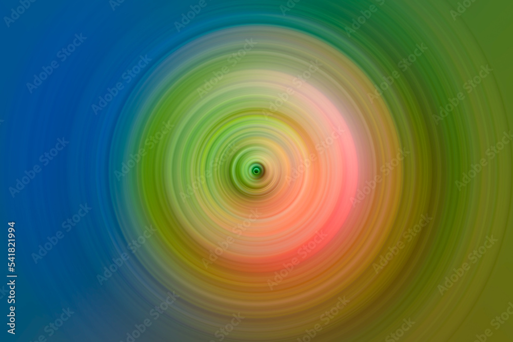 Mixed spectrum of red, green and blue circular blur