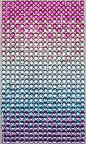 Colorful gradation rhinestones