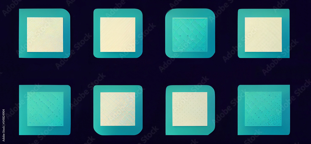 Square Block Chain Block chain concept of many blue squares on a dark blue background ...