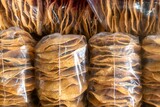 Bag pack of toasted tortilla for pozole in mexico