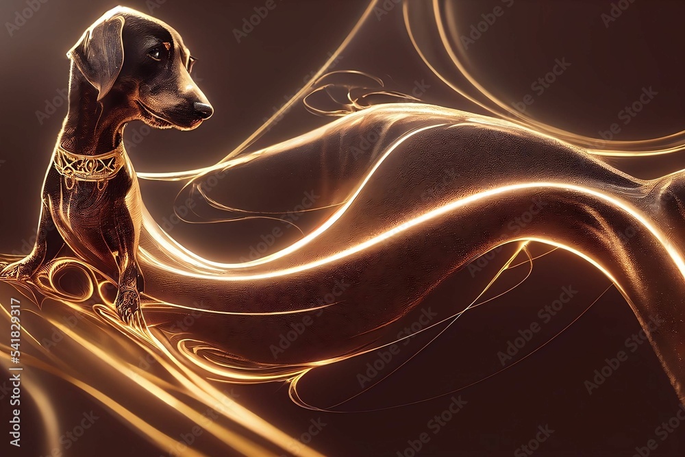 Dachshund energy and love concept Stock イラスト Adobe Stock