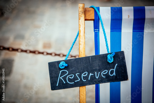 Fotografía Reserved Schild