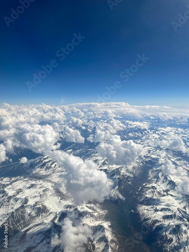 Alaska Mountain Range from Airplane